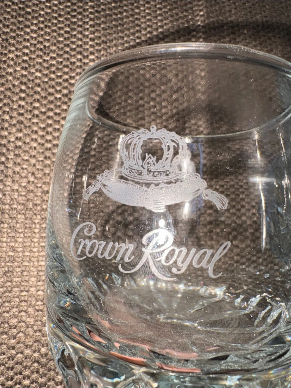 Vintage Crown Royal Branded Whiskey Rocks Glass - Clear 2 for 15 from TURKEY